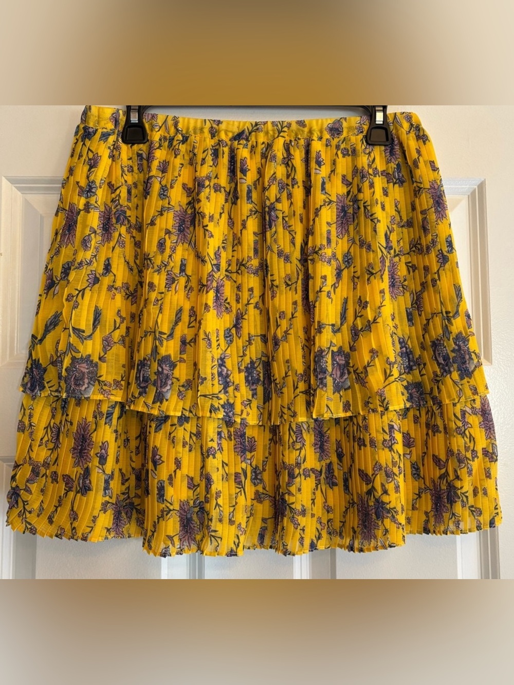 Banana Republic Floral Yellow Skirt, size Small